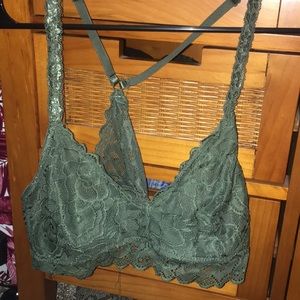 Army Green Lace Bralette